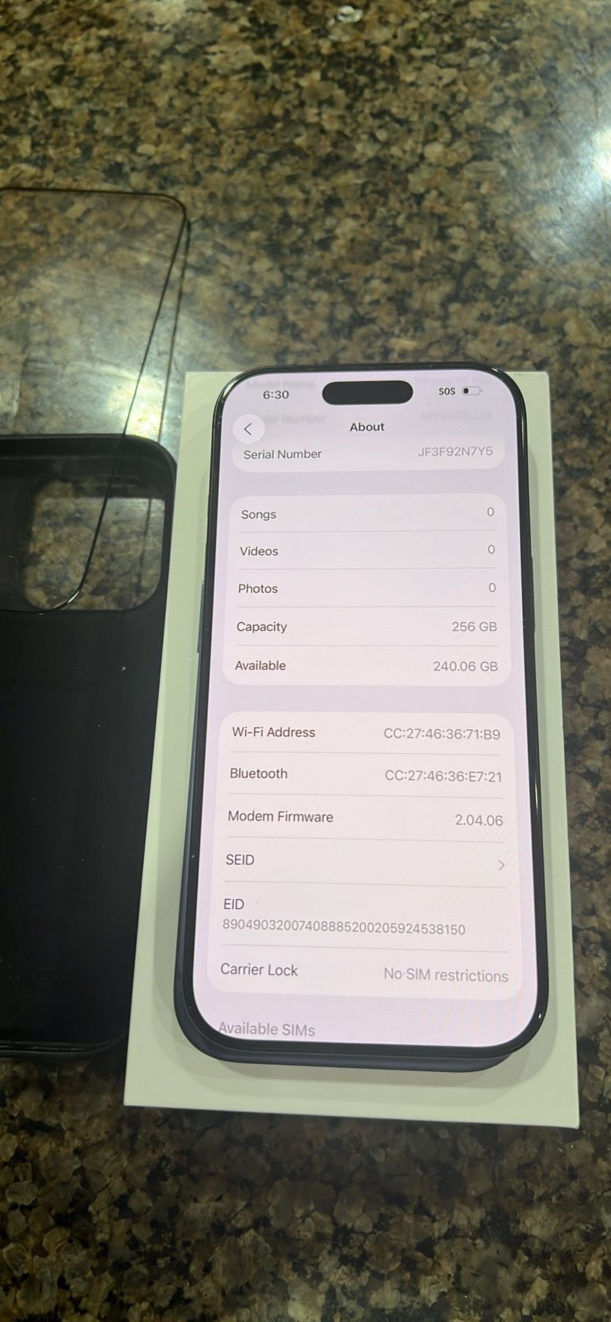 Apple iPhone 16 Pro 256 Gb Factory Unlocked With Warranty 