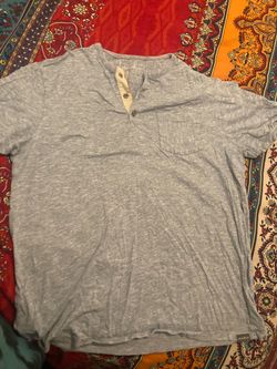 Eddie Bauer Gray Henley T-Shirt