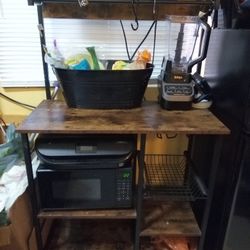 Dark Brown Baker's Rack Kit Gen Storage Organizer 
