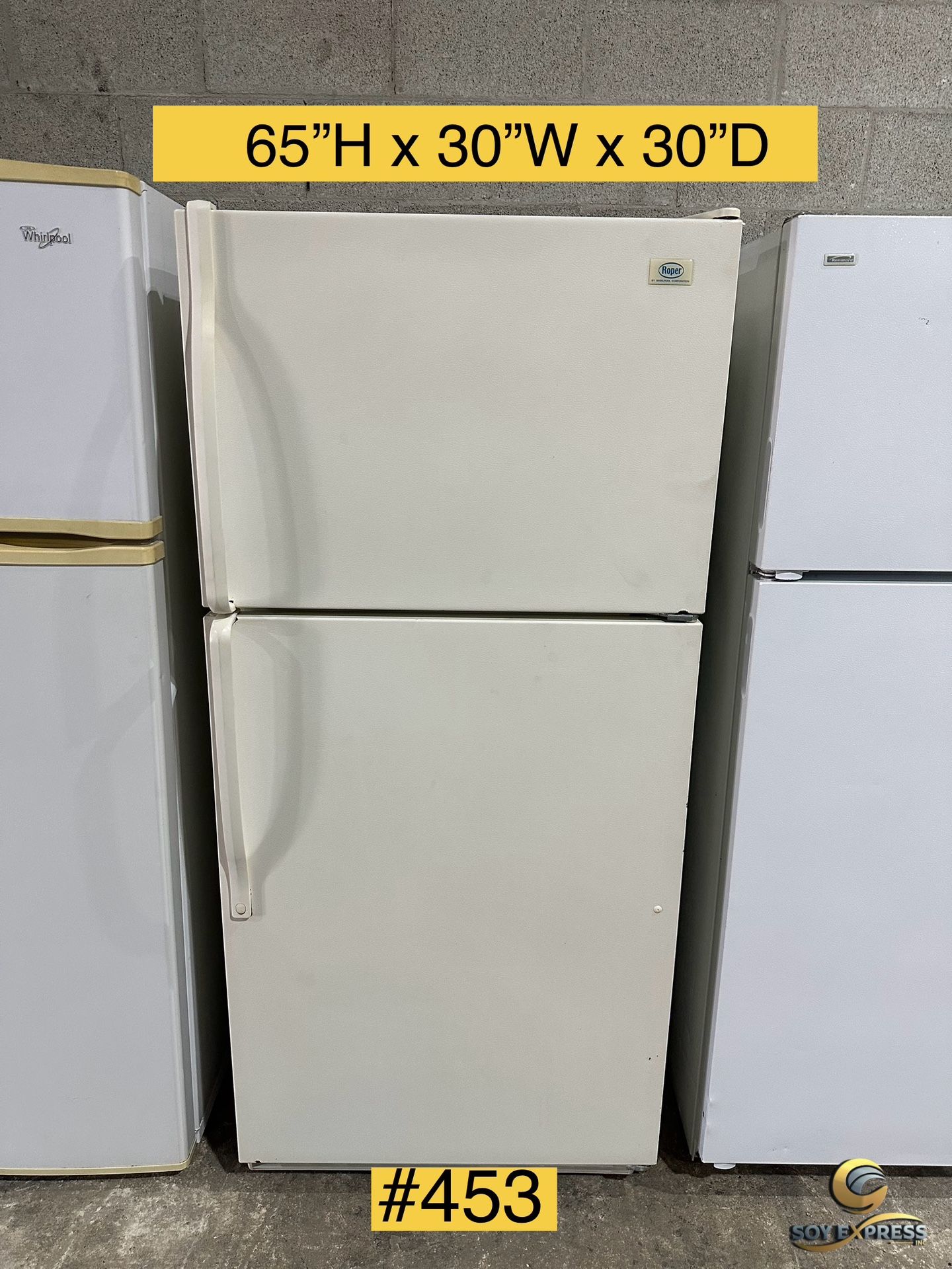 Roper Refrigerator Top And Bottom (#453)