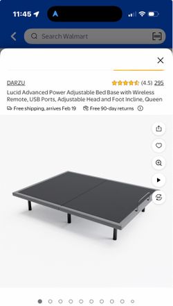Queen adjustable bed frame.