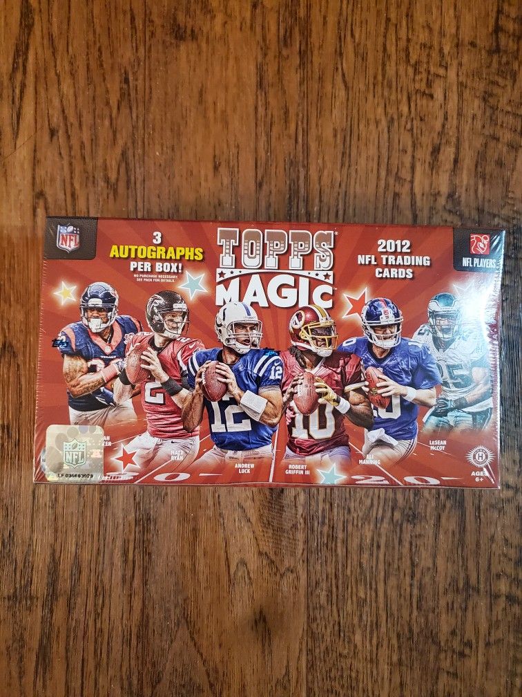 Sealed 2012 Topps Magic Football NFL Hobby Box Cards