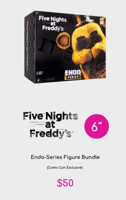 SDCC 2026 JAZWARES FIVE NIGHTS AT FREDDY'S ENDO-SERIES MIDNIGHT & GOLDEN