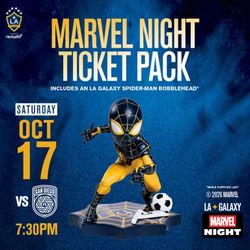 LA galaxy Spider-Man bobblehead