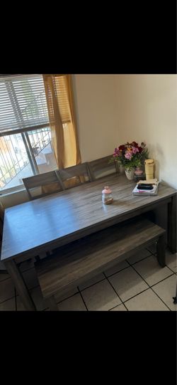 Table and chairs