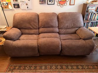 3-Seat Reclining Couch & Oversized Chair