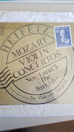 Heifetz Mozart Violin Concertos nos. 4 and 5 ("The Turkish")