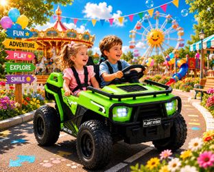 Big Size 24V Electric Kids Car + Rubber Tires ✅