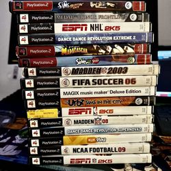 Ps2 Games $5-10$ On Selections