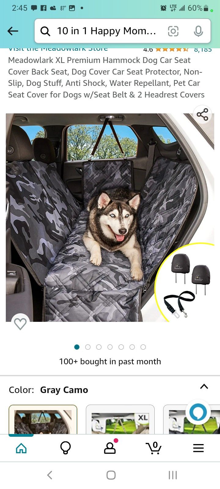 New 54 In Wide Back Seat Pet Protective Seat Covers With Play Toys New And Package 40 Firm