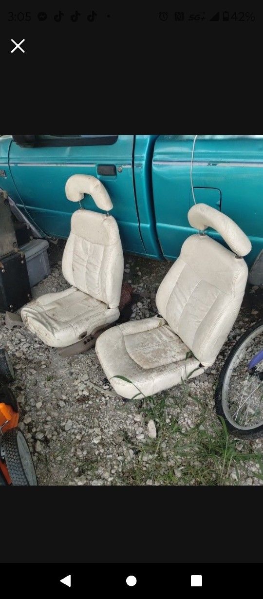 Two Bucket Seats For Your Hobby Car Lawn Mower Or Jeep Or Something