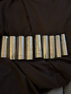 9 Piece Craftsman Deep 12Pt Socket Set