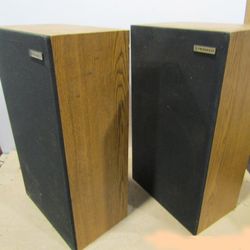 Vintage Pair of Pioneer CS-G103 50W Speakers Laminated Wood Working