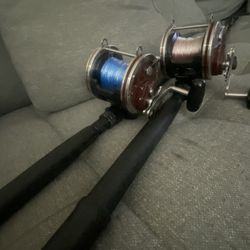 Penn Senator 6/0 and Ugly stick Trolling Rods