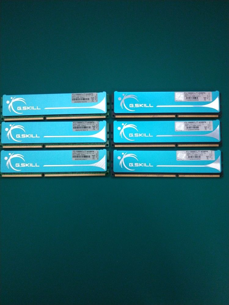 2GB x 6 DDR3 1333 G Skill RAM