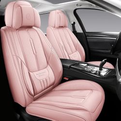 Universal Premium Leather Car Seat Covers (pink) (new)