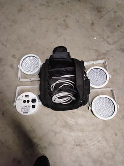 Chauvet Slim PAR 56 LED Lights Set of 4 with Bag