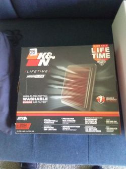 K&N High Flow Air Filter, Brand New