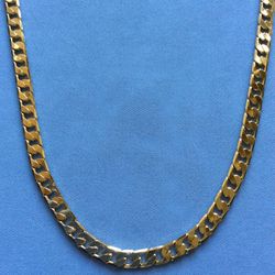 24” Cuban Necklace 6mm 14k Gold Plated *Ship Nationwide Or Pickup Boca Raton