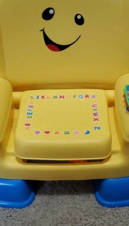 Toddler number and letter chair