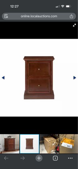 Mohagany 2 tier filiing cabinet, new $99