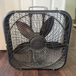 Lasko Box Fan Black