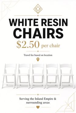 White Resin chairs