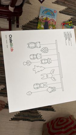 Crate and barrel woodland animals crib mobile