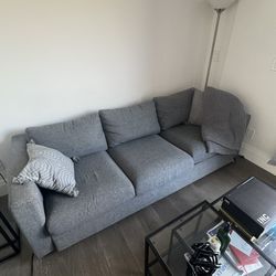Vimle 3 Seat Sofa Medium Gray 7’10” Wide 