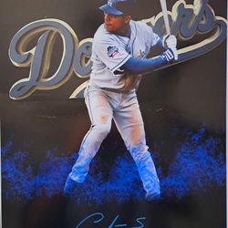 Cesar Izturis Signed 16x20