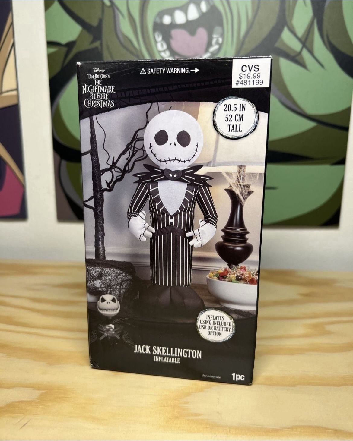 Disney Nightmare Before Christmas Jack Skellington Inflatable Decor