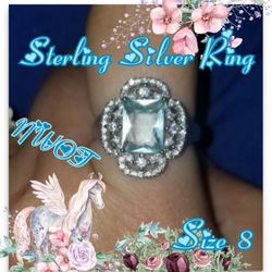Sterling Silver Ring Size 8