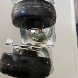 2 - Slightly Used 4" Swivel Casters w/ Locks