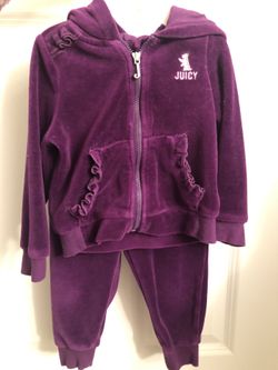 Juicy Couture 18 th months hooded sweater with matching pants