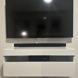 Floating TV Stand - White
