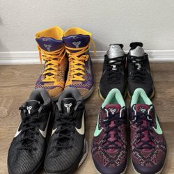 Nike Kobe Size 9.5 Lot Basketball Shoes 
