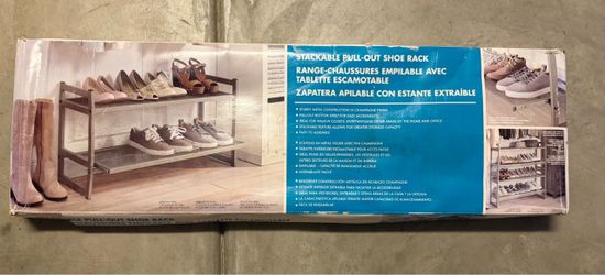 Stackable Pull-Out Shoe Rack