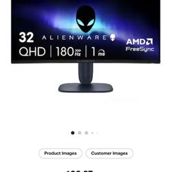 ALIENWARE   AW3225DM  32 inch GAMING MONITOR BARELY USED PRICE FIRM