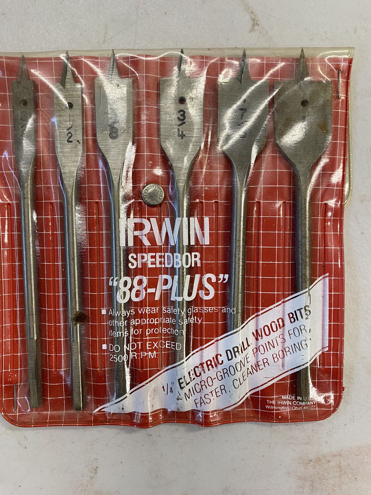 Irwin 6-pc Speedbor Drill Wood Bits