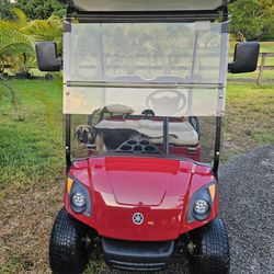 Golf Cart Great Conditions Ready To Ride With Charger Extended Roof Led Lights Must See