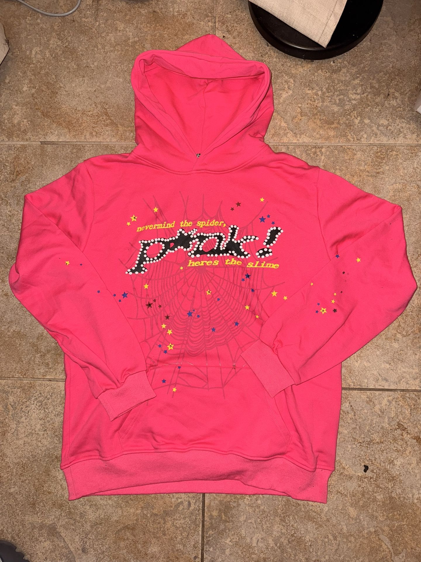 Pink Sp5der Hoodie XL