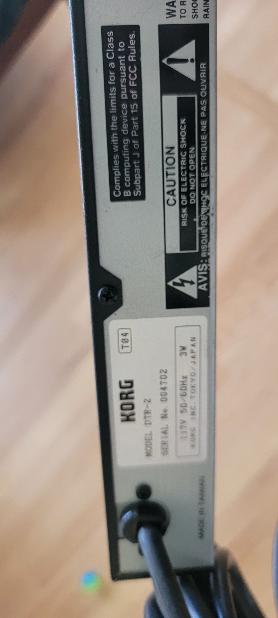 Korg DTR 2 digital rack mount tuner