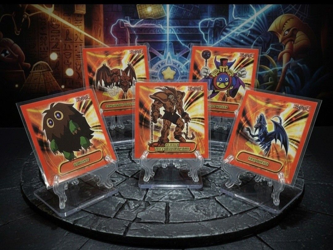 (Lot Of 5) 1996 Yu-Gi-Oh! Topps Sticker Collection Thousand Dragon/Time Wizard/And more. See Pics. Small size stickers. These are 1996 Topps Yu-Gi-Oh!