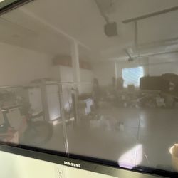 50 inch Samsung Flat Screen with attached Side Speakers 