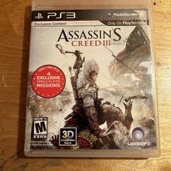 Assasins Creed 3 Ps3