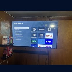 50 Inch Roku tv Come With Bar And Bass