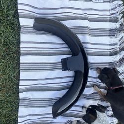 19inch Black Vivid Wrapped Front Fender (Harley Street 14