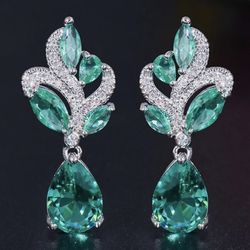 Emerald Ivy Drop Earrings