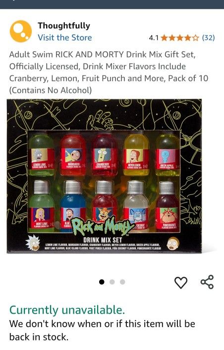 RICK AND MORTY Drink Mix Set
