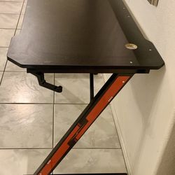Gaming Desk-Super Z Shaped Legs- Carbon Fiber Top